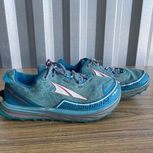 Altra Timp Women's Size 9 Trail Running Shoes Blue Foot Shape AFW1757F-3
